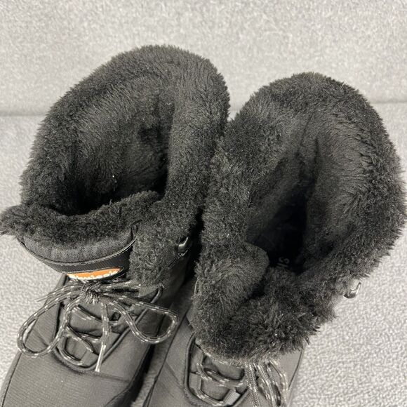 SHULOOK Hiking Boots Mens 9.5 Black Waterproof Mid Boots Non-Slip Comfortable - Picture 10 of 16